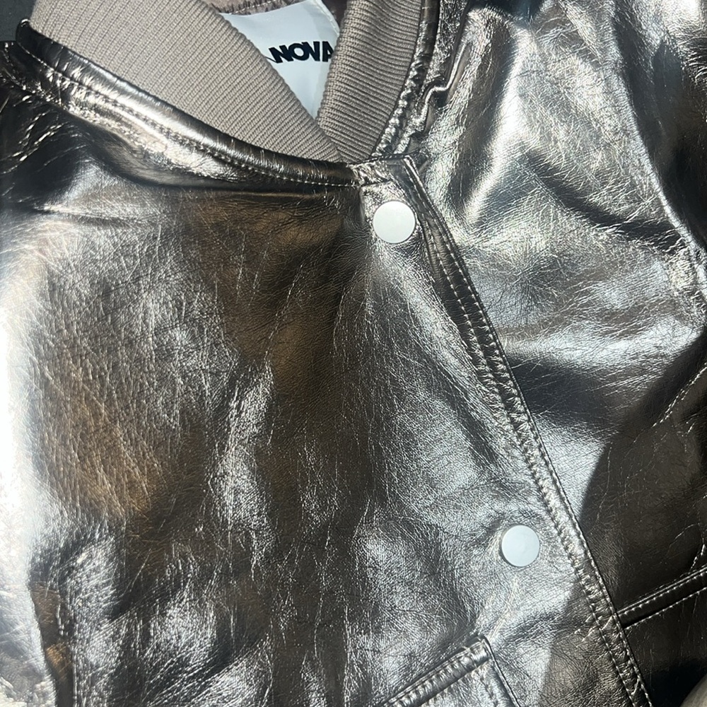 💫Metallic varsity Jacket✨ - Picture 8 of 8